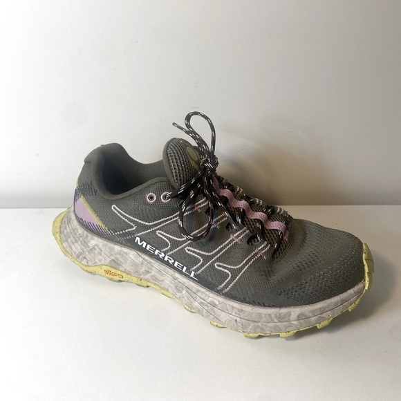Women’s Merrell Moab Flight Green Trail Running Shoes Sneakers Size 9 J066818 - Picture 1 of 9